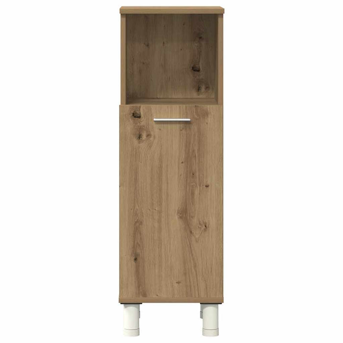 vidaXL Set Mobili da Bagno 4 pz Rovere Artigianale Legno Multistrato