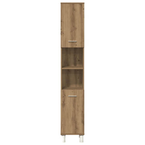 vidaXL Set Mobili da Bagno 4 pz Rovere Artigianale Legno Multistrato