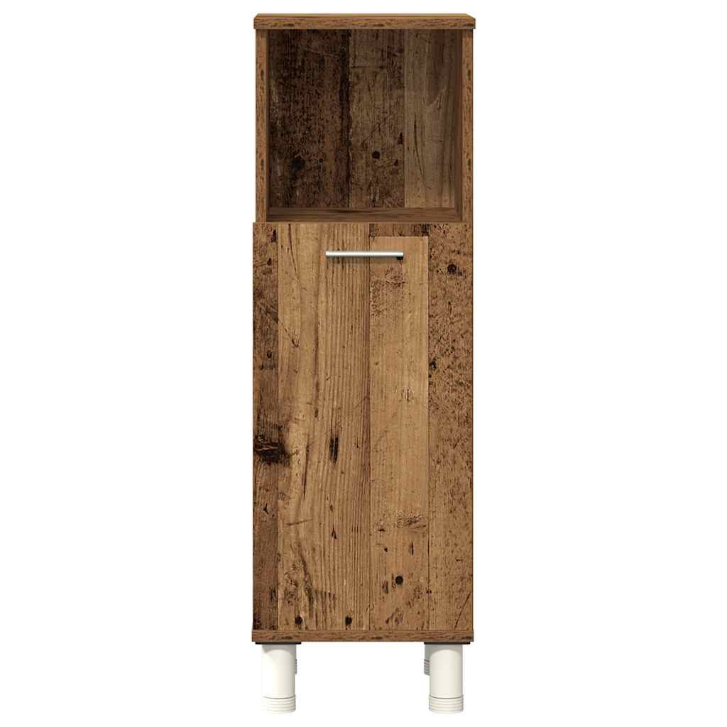 vidaXL Set Mobili da Bagno 3 pz Legno Antico in Legno Multistrato
