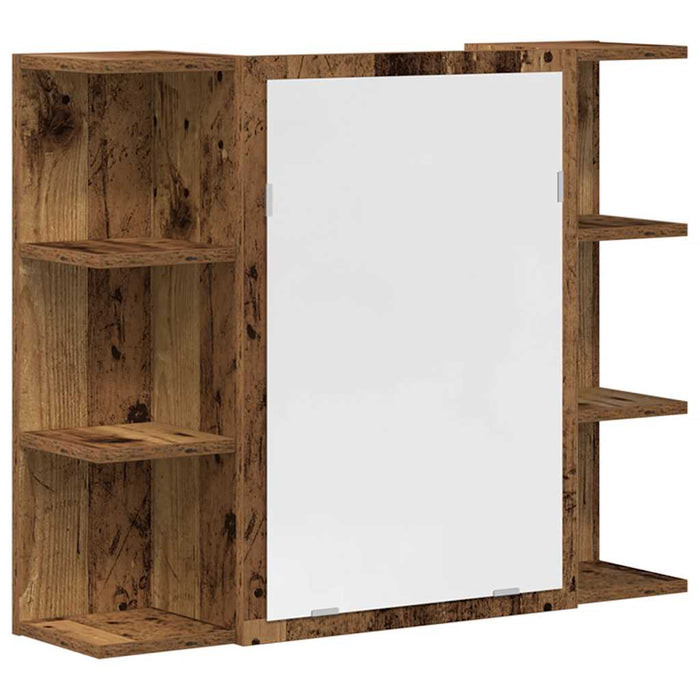 vidaXL Set Mobili da Bagno 3 pz Legno Antico in Legno Multistrato