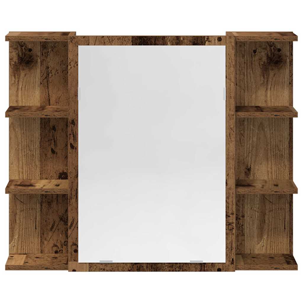 vidaXL Set Mobili da Bagno 3 pz Legno Antico in Legno Multistrato