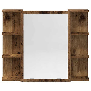 vidaXL Set Mobili da Bagno 3 pz Legno Antico in Legno Multistrato