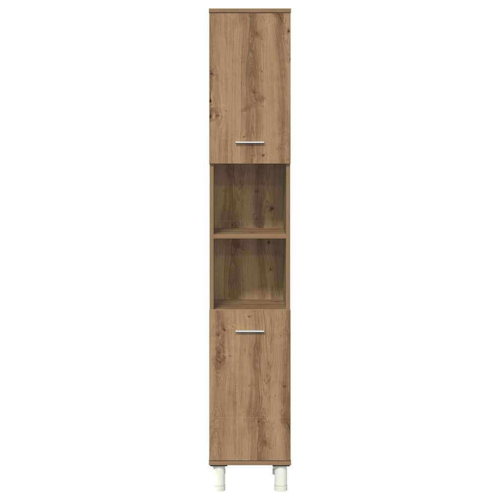 vidaXL Set Mobili da Bagno 3 pz Rovere Artigianale Legno Multistrato