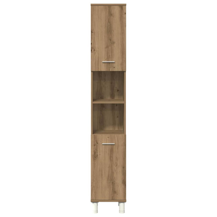vidaXL Set Mobili da Bagno 3 pz Rovere Artigianale Legno Multistrato