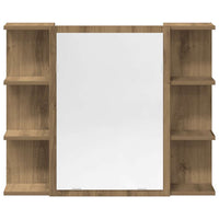 vidaXL Set Mobili da Bagno 3 pz Rovere Artigianale Legno Multistrato