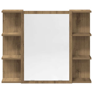 vidaXL Set Mobili da Bagno 3 pz Rovere Artigianale Legno Multistrato