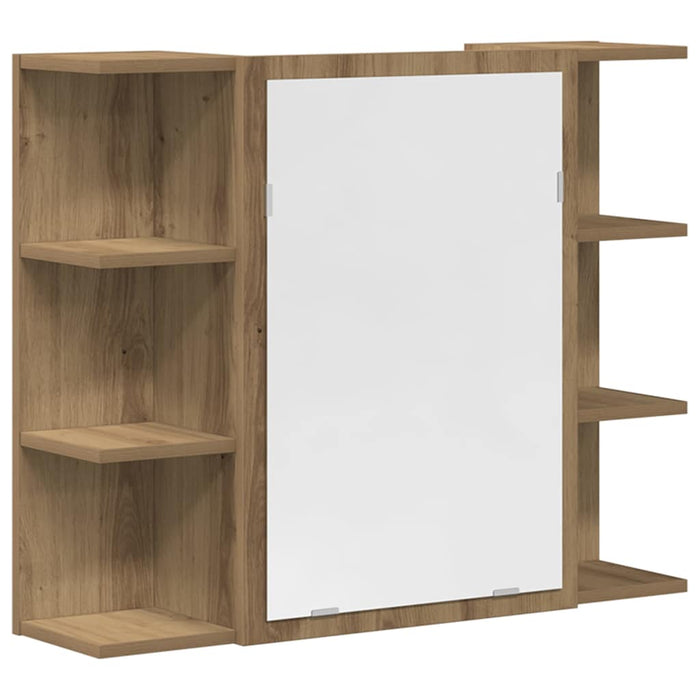 vidaXL Set Mobili da Bagno 3 pz Rovere Artigianale Legno Multistrato