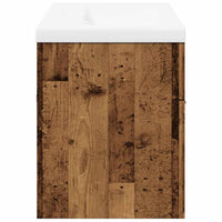 Set Mobili da Bagno 2 pz Legno Antico in Legno Multistrato