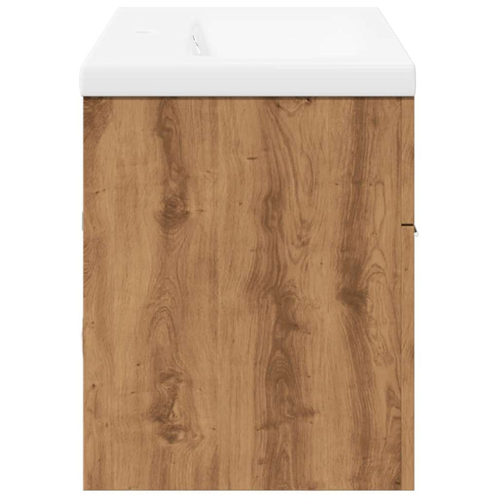 vidaXL Set Mobili da Bagno 2 pz Rovere Artigianale Legno Multistrato