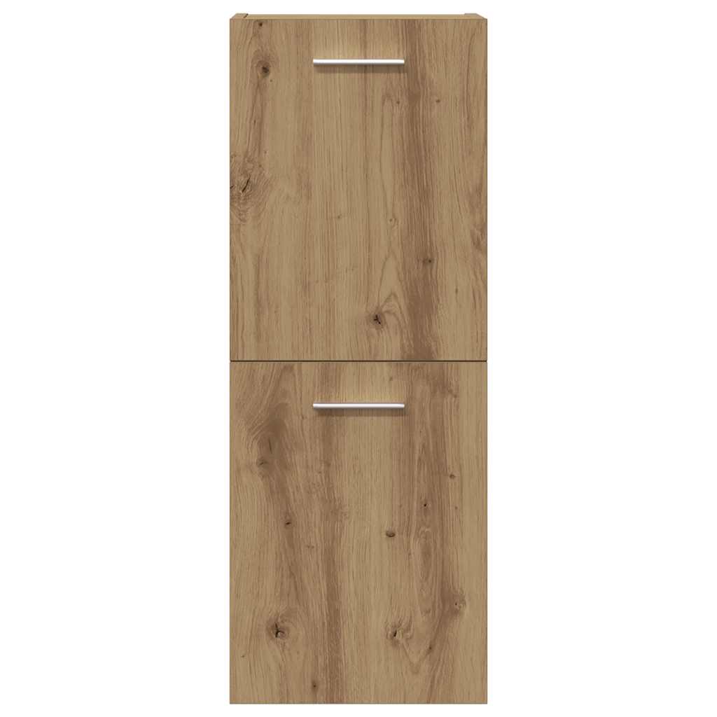 vidaXL Set Mobili da Bagno 4 pz Rovere Artigianale Legno Multistrato