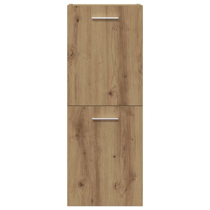 vidaXL Set Mobili da Bagno 4 pz Rovere Artigianale Legno Multistrato