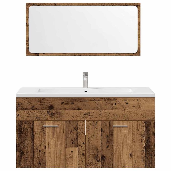 Set Mobili da Bagno 3 pz Legno Antico in Legno Multistrato 3328591