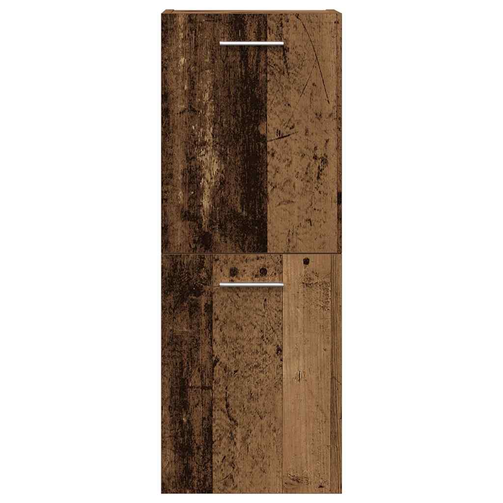 Set Mobili da Bagno 3 pz Legno Antico in Legno Multistrato 3328593