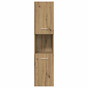 Set Mobili da Bagno 4 pz Rovere Artigianale Legno Multistrato