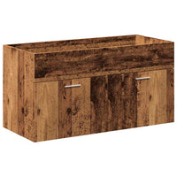 Set Mobili da Bagno 4 pz Legno Antico in Legno Multistrato 3328599