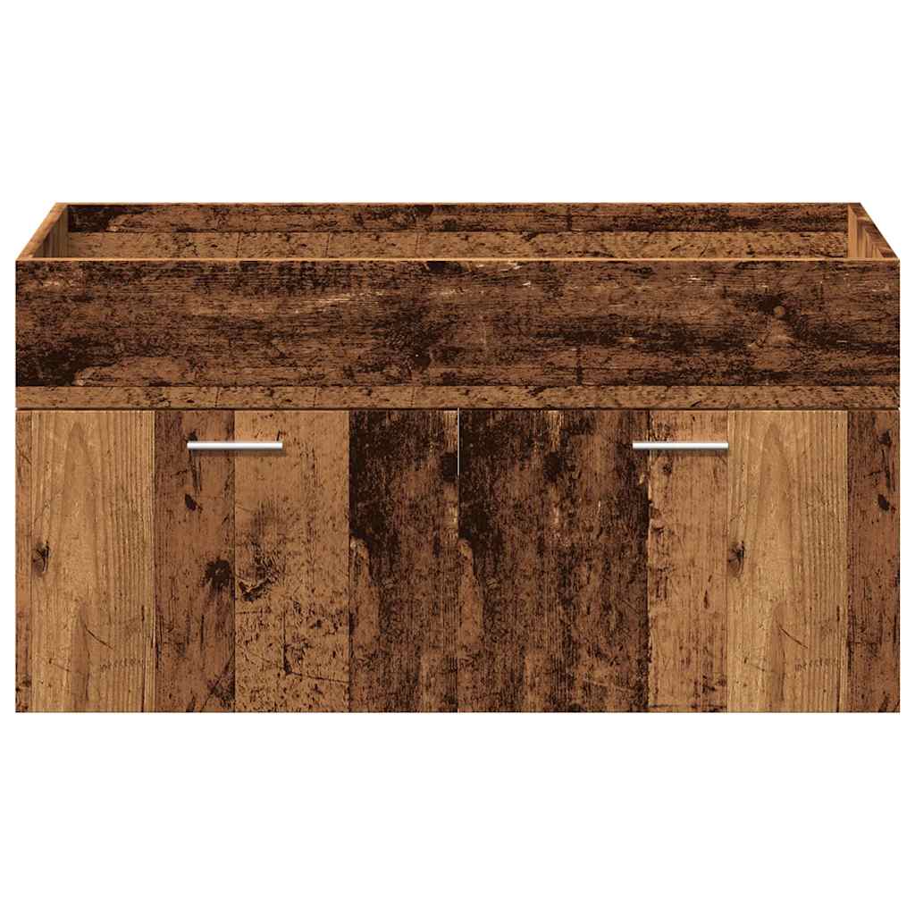 Set Mobili da Bagno 4 pz Legno Antico in Legno Multistrato 3328599