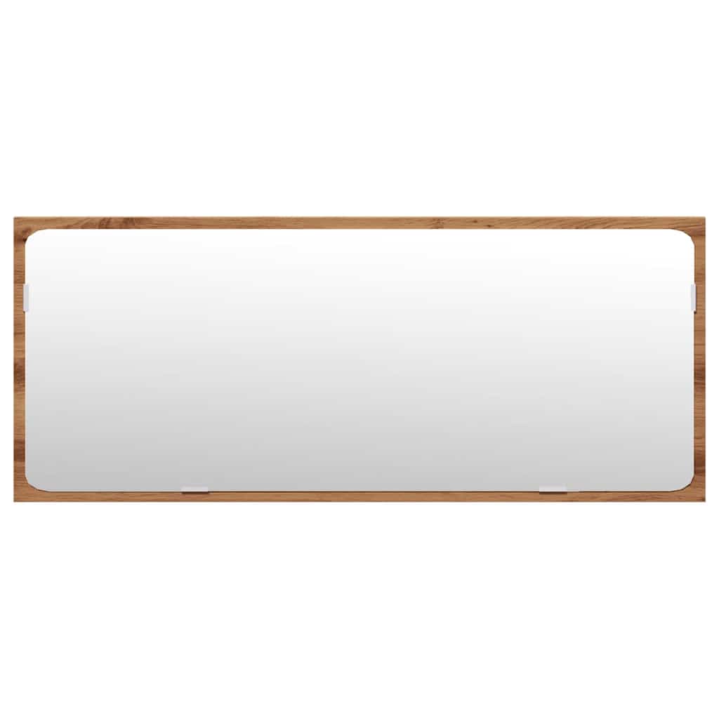 vidaXL Set Mobili da Bagno 4 pz Rovere Artigianale Legno Multistrato