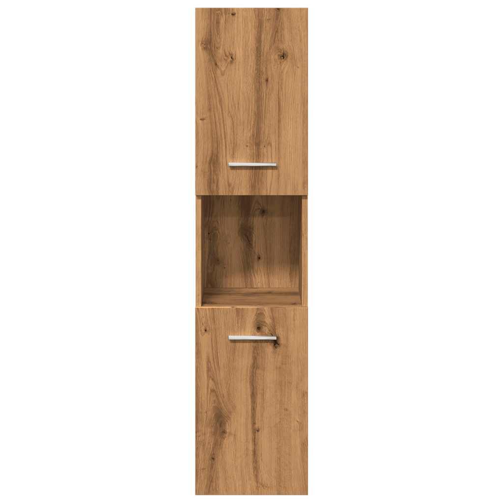 vidaXL Set Mobili da Bagno 4 pz Rovere Artigianale Legno Multistrato