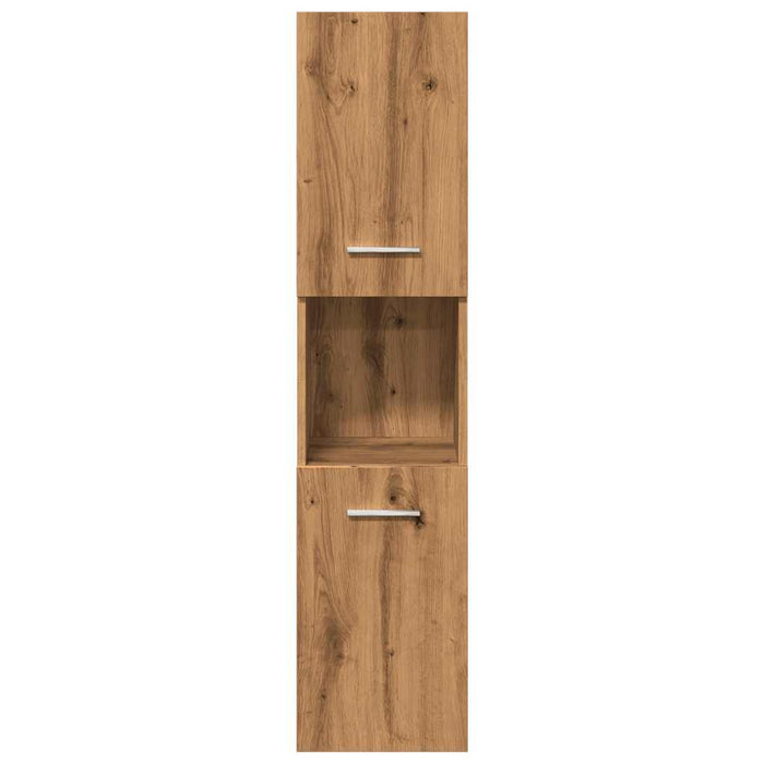vidaXL Set Mobili da Bagno 4 pz Rovere Artigianale Legno Multistrato