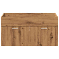 vidaXL Set Mobili da Bagno 4 pz Rovere Artigianale Legno Multistrato