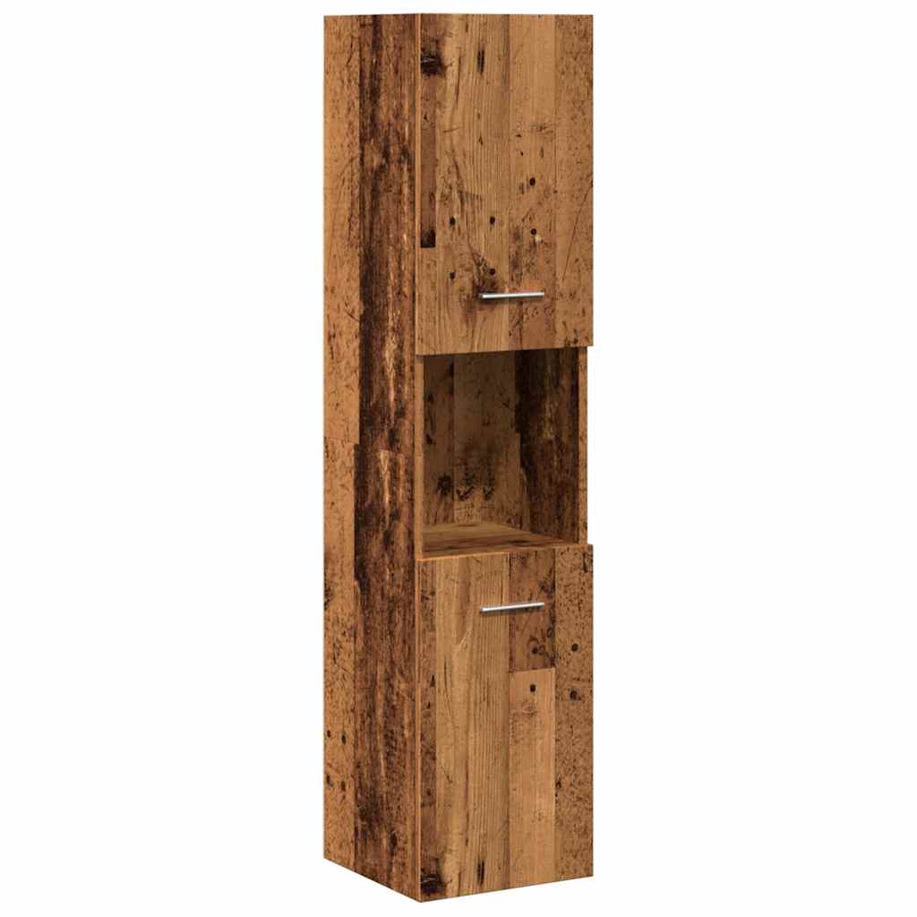 vidaXL Set Mobili da Bagno 5 pz Legno Antico in Legno Multistrato