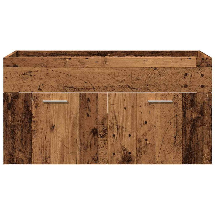 vidaXL Set Mobili da Bagno 5 pz Legno Antico in Legno Multistrato