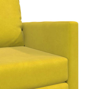 Sofa letto 2-in-1  Giallo scuro 74x77x81 cm in velluto 4106618