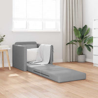 Divano Letto con cuscino Grigio chiaro 74 x 77 x 81 cm Tessuto 4106621