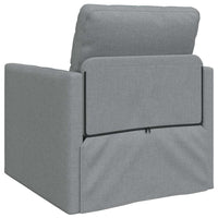 Divano Letto con cuscino Grigio chiaro 74 x 77 x 81 cm Tessuto 4106621