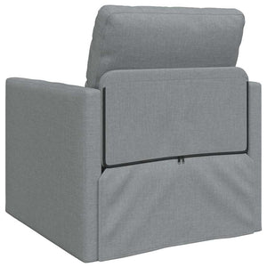 Divano Letto con cuscino Grigio chiaro 74 x 77 x 81 cm Tessuto 4106621