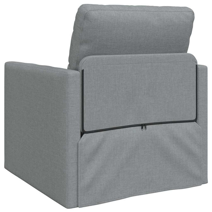 Divano Letto con cuscino Grigio chiaro 74 x 77 x 81 cm Tessuto 4106621