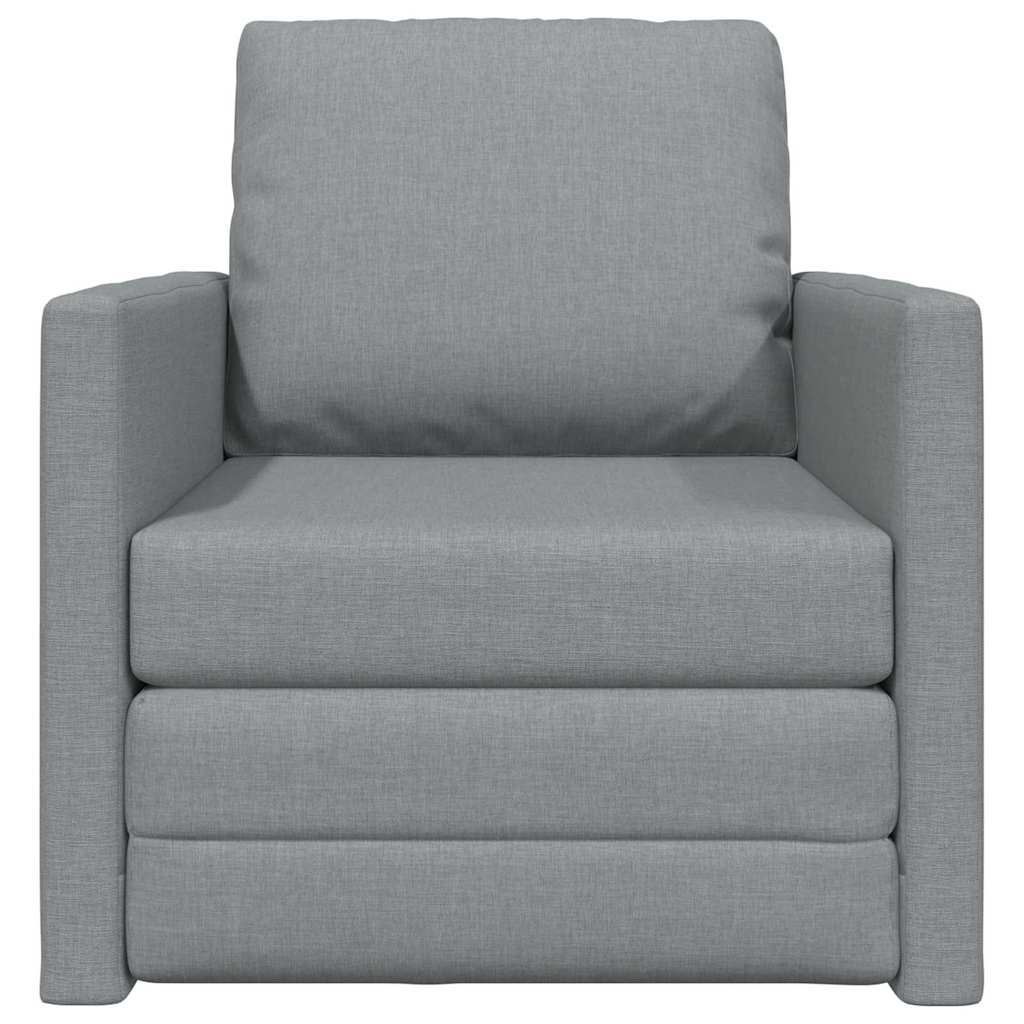 Divano Letto con cuscino Grigio chiaro 74 x 77 x 81 cm Tessuto 4106621
