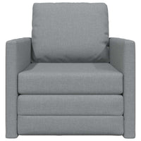 Divano Letto con cuscino Grigio chiaro 74 x 77 x 81 cm Tessuto 4106621