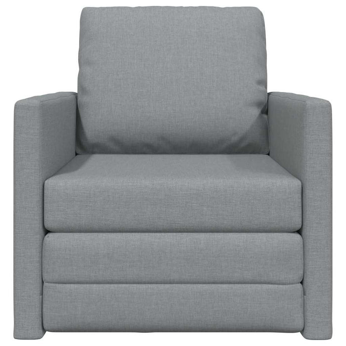 Divano Letto con cuscino Grigio chiaro 74 x 77 x 81 cm Tessuto 4106621
