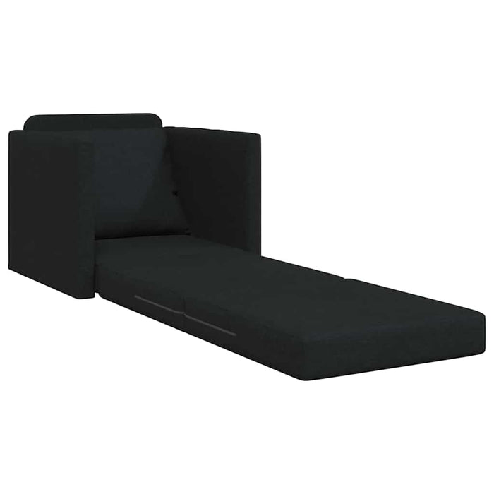 Divano Letto con cuscino Nero 74 x 77 x 81 cm Tessuto 4106623