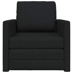 Divano Letto con cuscino Nero 74 x 77 x 81 cm Tessuto 4106623
