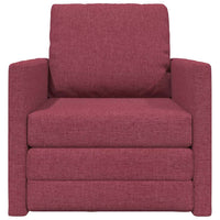 Divano Letto con cuscino Rosso vino 74 x 77 x 81 cm Tessuto 4106624