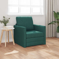 Divano Letto con cuscino Verde scuro 74 x 77 x 81 cm Tessuto 4106625
