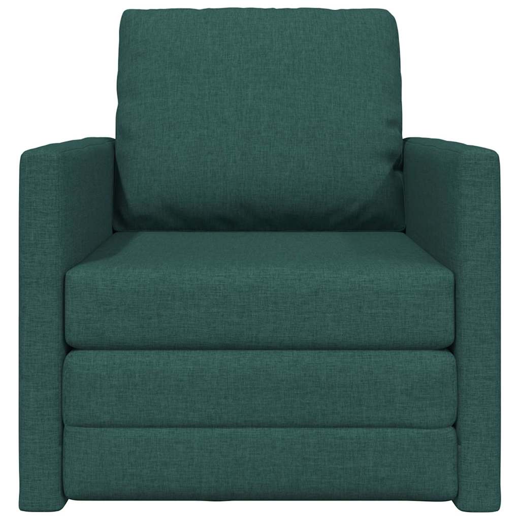 Divano Letto con cuscino Verde scuro 74 x 77 x 81 cm Tessuto 4106625