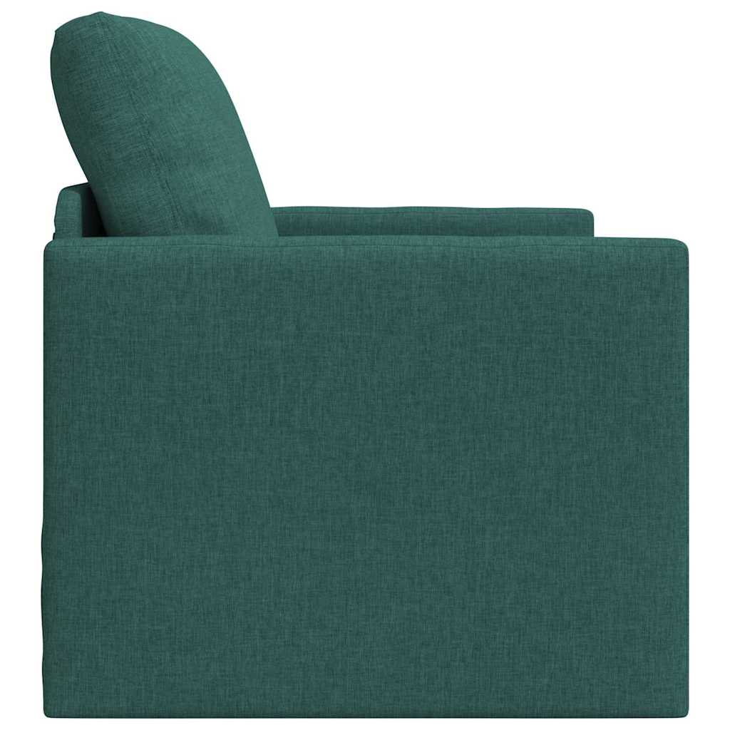 Divano Letto con cuscino Verde scuro 74 x 77 x 81 cm Tessuto 4106625