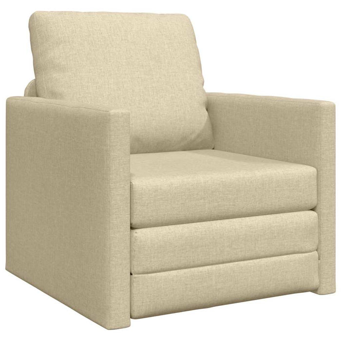 Divano letto-Sofa Letto-Daybed Crema 74 x 77 x 81 cm Tessuto