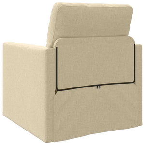 Divano Letto con cuscino Crema 74 x 77 x 81 cm Tessuto 4106627