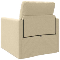 Divano letto-Sofa Letto-Daybed Crema 74 x 77 x 81 cm Tessuto