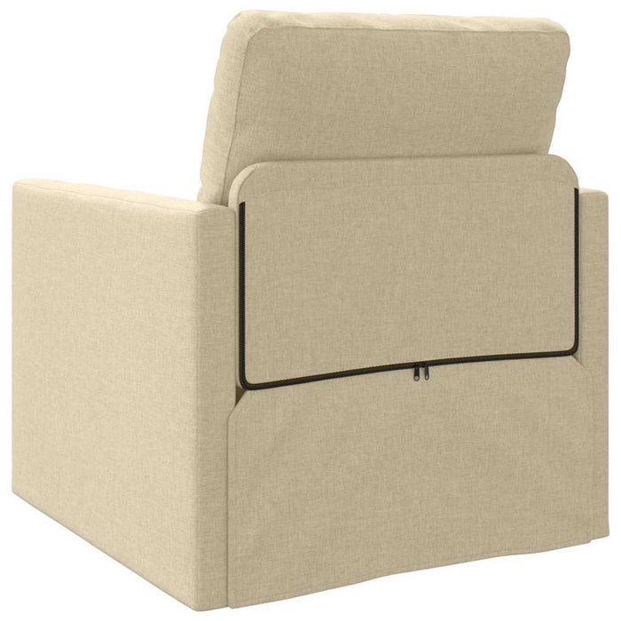 Divano letto-Sofa Letto-Daybed Crema 74 x 77 x 81 cm Tessuto