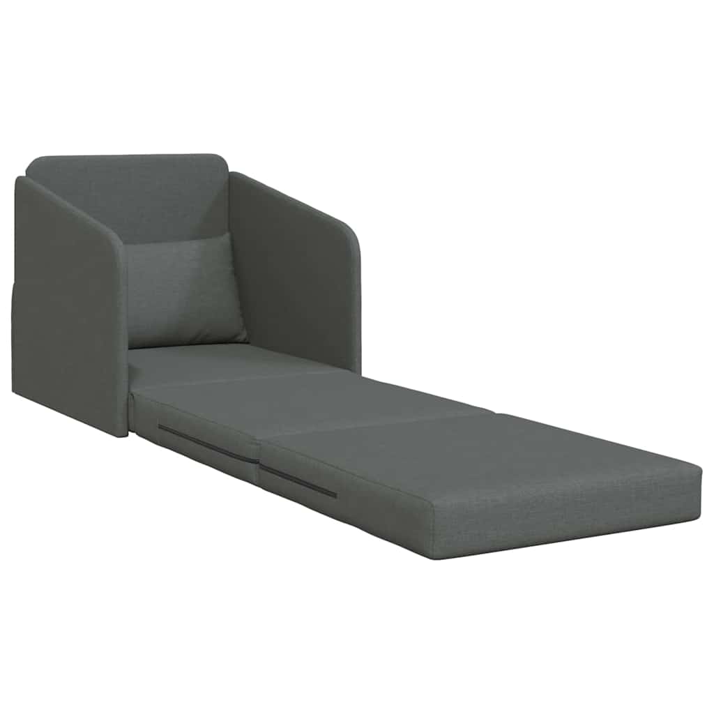 Divano letto Grigio scuro 65 x 80 x 83 cm Tessuto 4106638