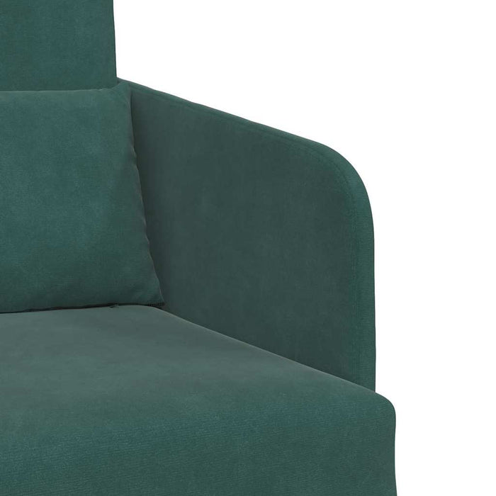 Divano letto Verde Scuro 65 x 80 x 83 cm Velluto 4106650