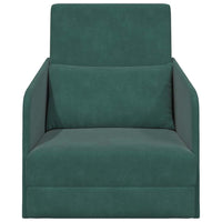 Divano letto Verde Scuro 65 x 80 x 83 cm Velluto 4106650