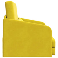 Divano letto Giallo 65 x 80 x 83 cm Velluto 4106653