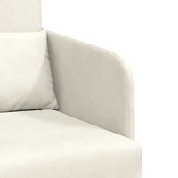 Divano letto-Sofa Letto-Daybed Crema 65 x 80 x 83 cm Velluto