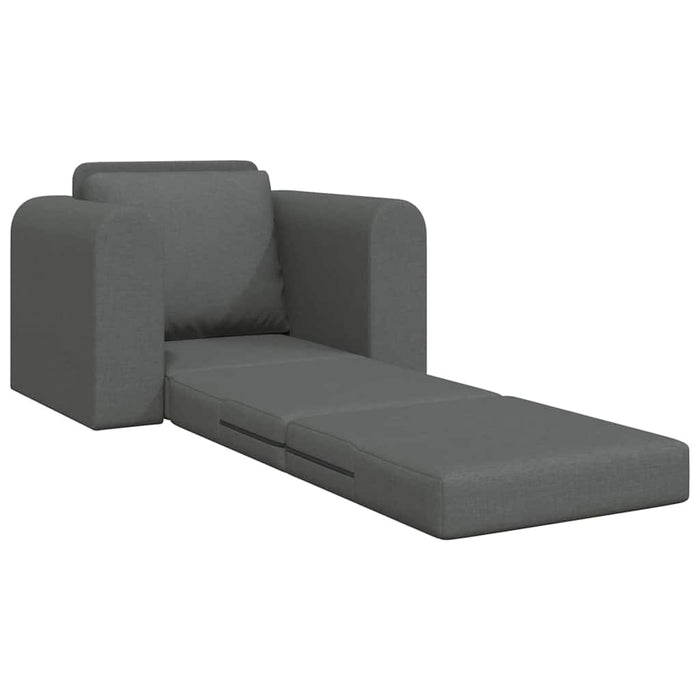 Divano Letto 2-in-1 Grigio Scuro 98x71x83 cm Tessuto 4106656